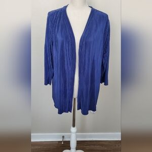 CJ Banks Royal Blue Cardigan Size X